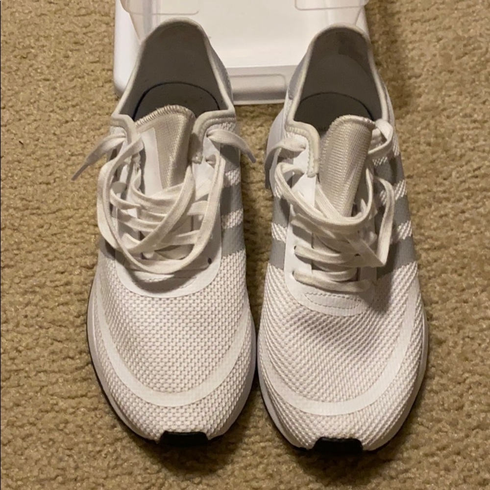 Adidas White Sneakers 7Y